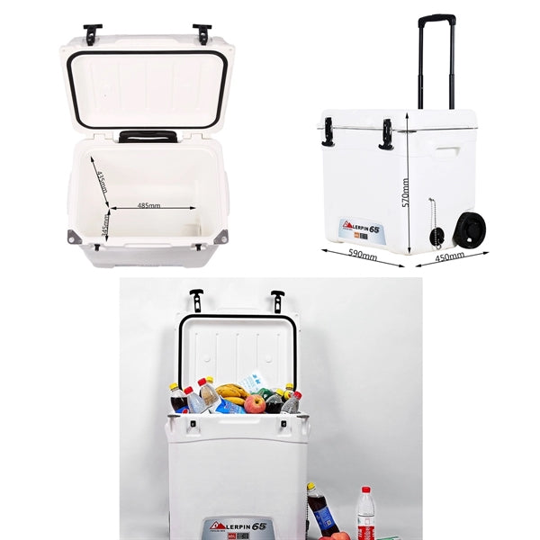 45L Rolling cooling cooler box with wheels