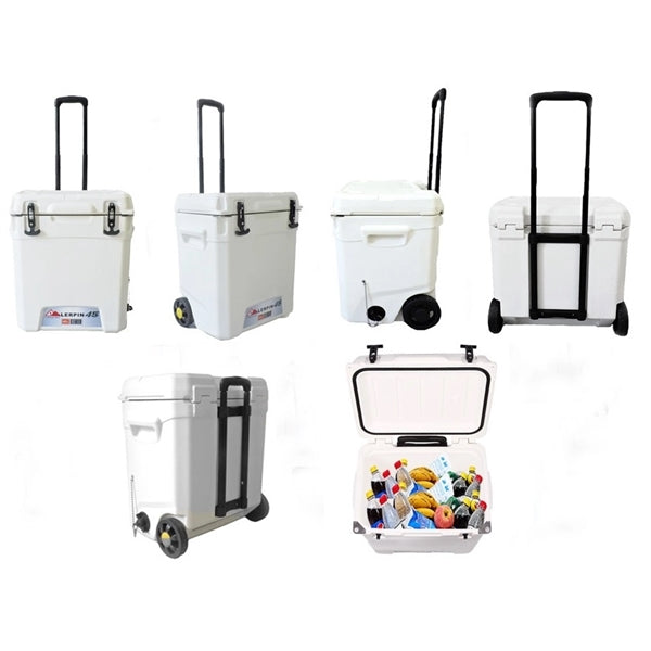 45L Rolling cooling cooler box with wheels