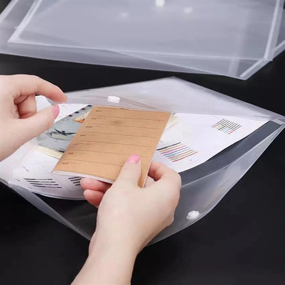 Transparent A4 File Envelopes