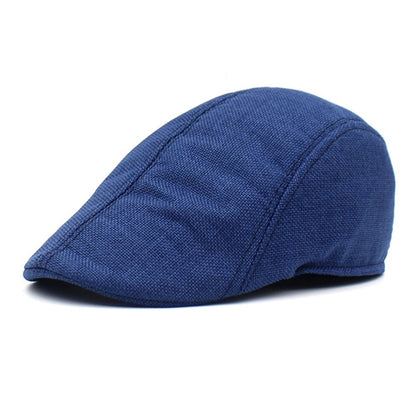 Linen Newsboy Beret Hat
