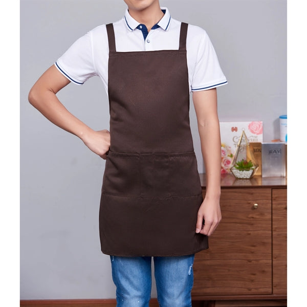 12 oz Woven knitted waterproof Kitchen Apron w/ 2 pockets