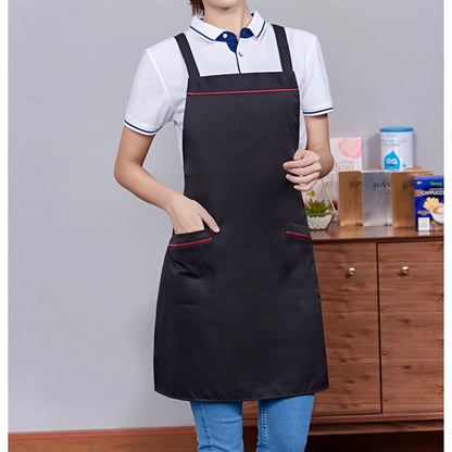 12 oz Woven knitted Kitchen Apron w/ Cross Strap & 2 pockets