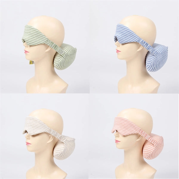 Travel Neck Pillow with Eye Mask