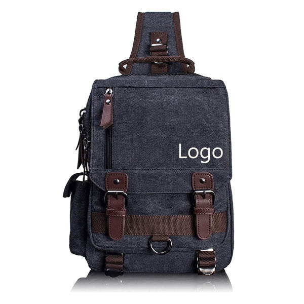 Lightweight Canvas Messenger Bag with Adjustable Strap
