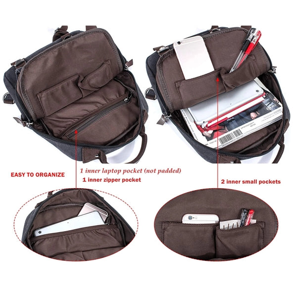 Lightweight Canvas Messenger Bag with Adjustable Strap