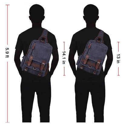 Lightweight Canvas Messenger Bag with Adjustable Strap