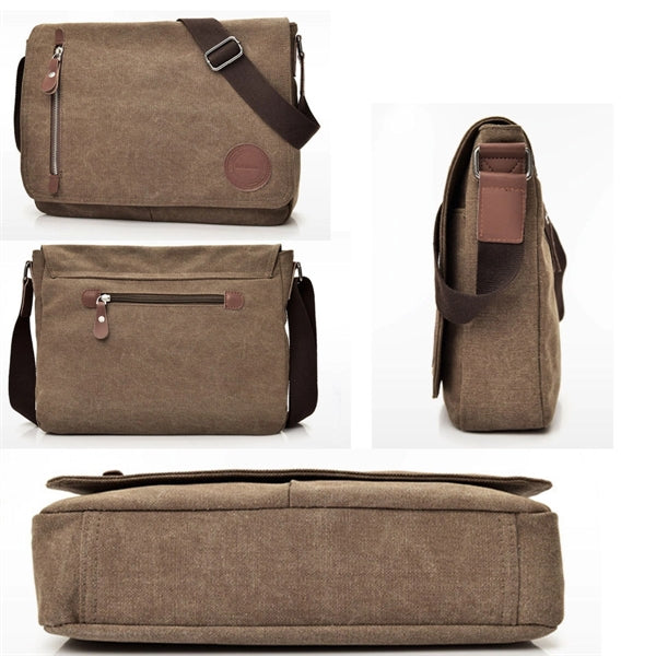 Canvas Satchel Messenger Bag