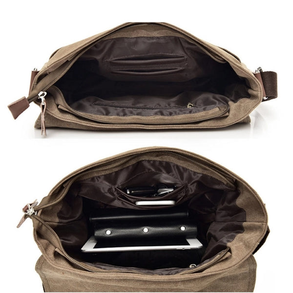 Canvas Satchel Messenger Bag