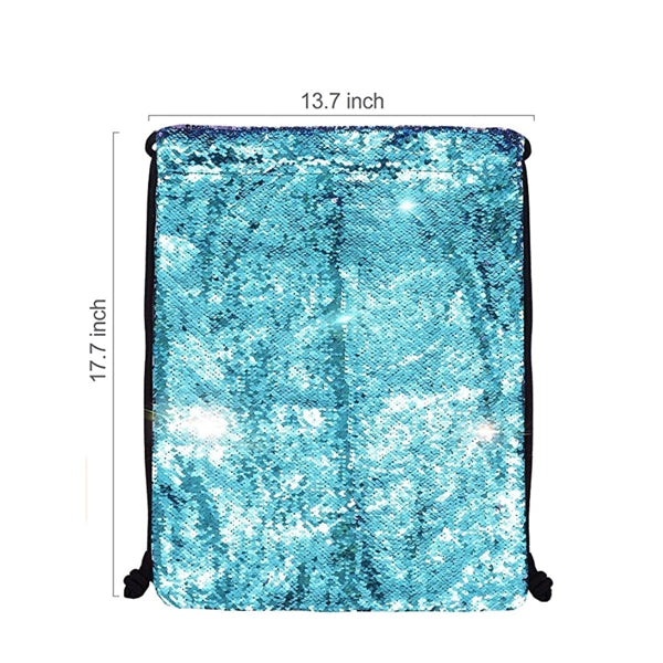 Mermaid Sequin Drawstring Backpack