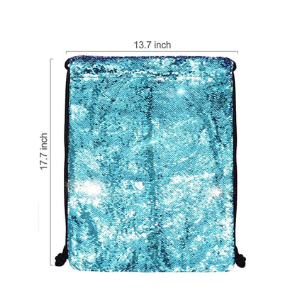 Mermaid Sequin Drawstring Backpack