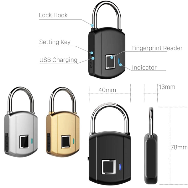 Smart Biometric Thumbprint Fingerprint Lock