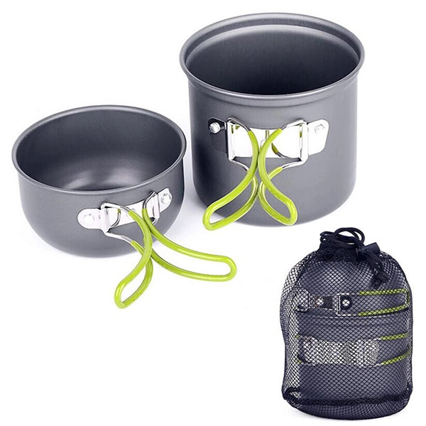 Portable 8 Pieces Camping Cookware Kit