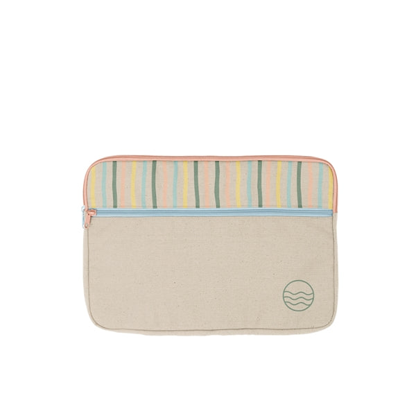 ZIPPERED POCKET LAPTOP SLEEVES - CANVAS-DENIM