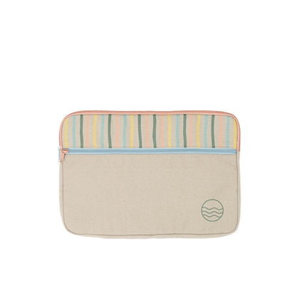 ZIPPERED POCKET LAPTOP SLEEVES - CANVAS-DENIM