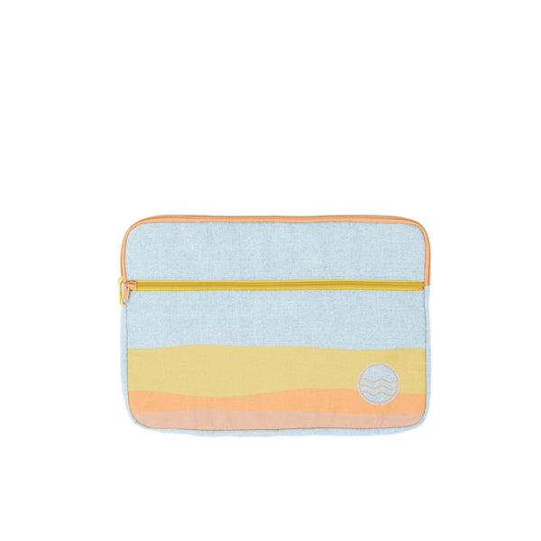 ZIPPERED POCKET LAPTOP SLEEVES - CANVAS-DENIM