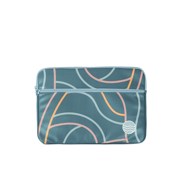 Zippered Pocket Laptop Sleeve - Vegan Leather - 13" - 15"