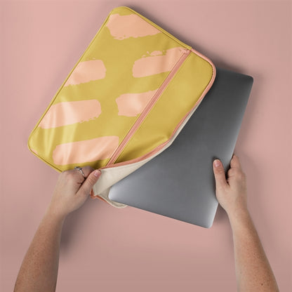 Zippered Pocket Laptop Sleeve - Vegan Leather - 13" - 15"