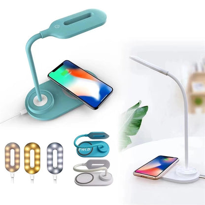 Foldable Multifunction table Lamp with Wireless Charging