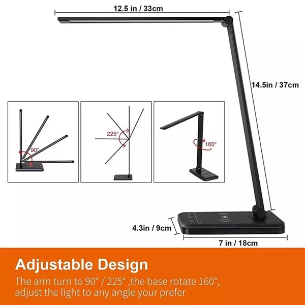 Foldable Multifunction table Lamp with Wireless Charging