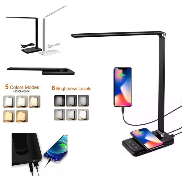 Foldable Multifunction table Lamp with Wireless Charging