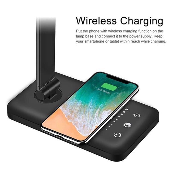 Foldable Multifunction table Lamp with Wireless Charging