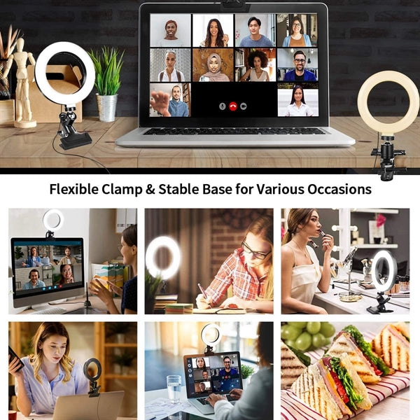 6 Inch Selfie Ring Light with Clamp