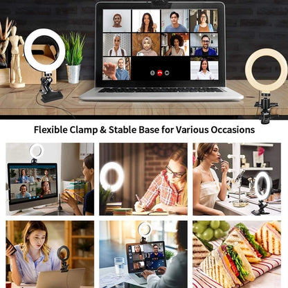 6 Inch Selfie Ring Light with Clamp