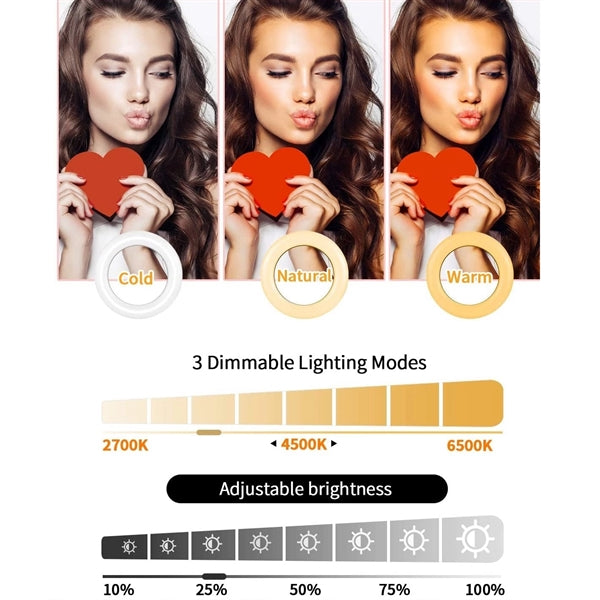 6 Inch Selfie Ring Light with Clamp