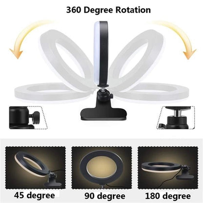 6 Inch Selfie Ring Light with Clamp