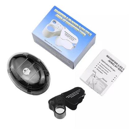 30X 60X Illuminated Jewelers Eye Loupe Magnifier