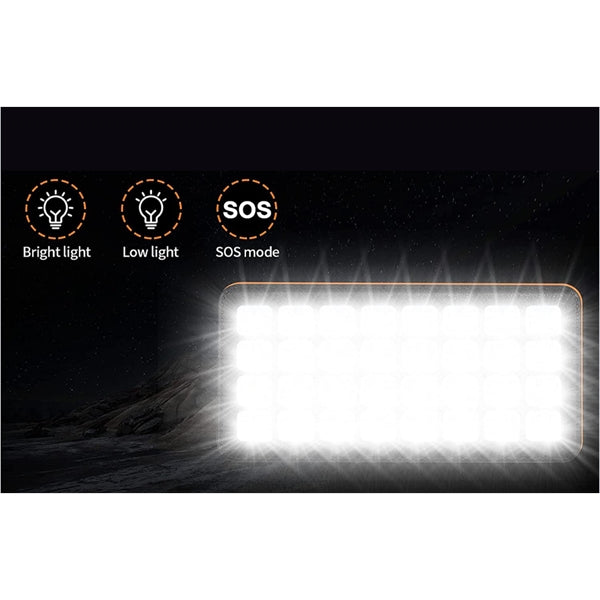50,000 mAh Solar Wireless Charging Bank With Flashlight