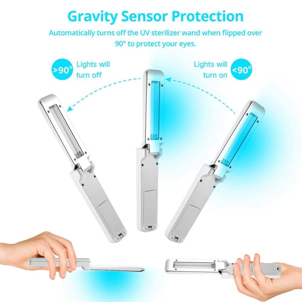 Foldable UV Light Sanitizer Wand