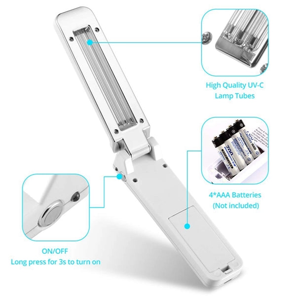 Foldable UV Light Sanitizer Wand