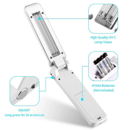 Foldable UV Light Sanitizer Wand