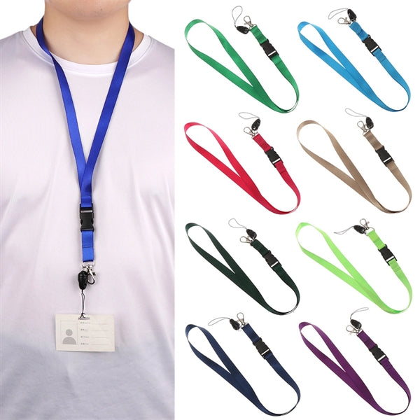 Neck Lanyards with Detachable Buckle