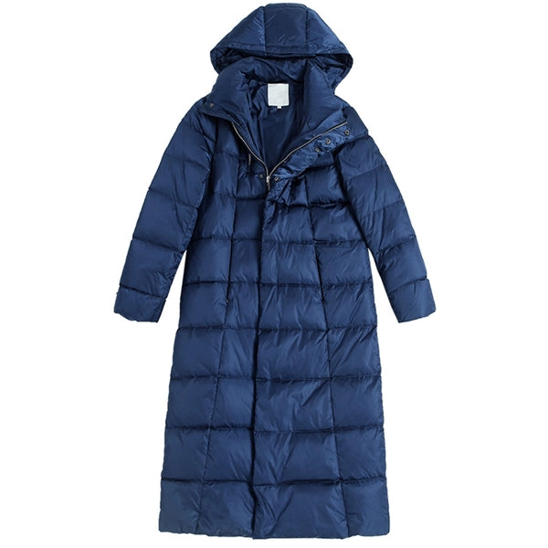 Women's Hooded Thickened Long Down Jacket