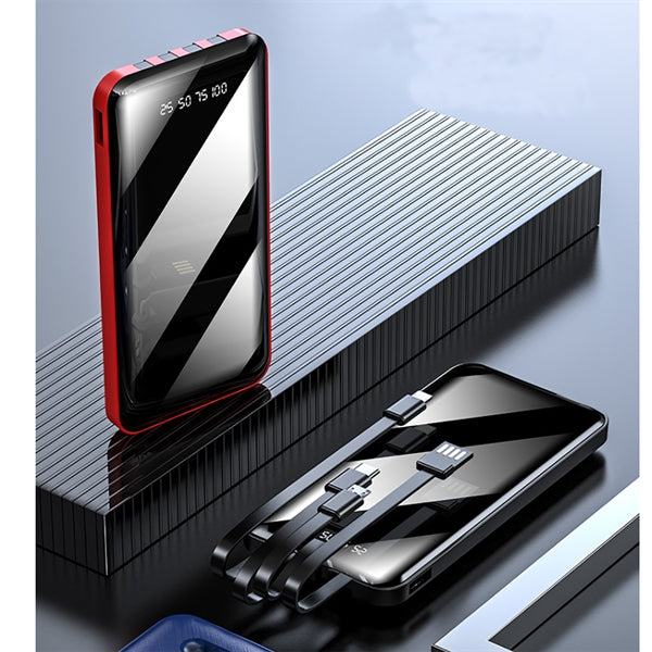 10000MAH Mini Power Bank Mirror Screen LED Display