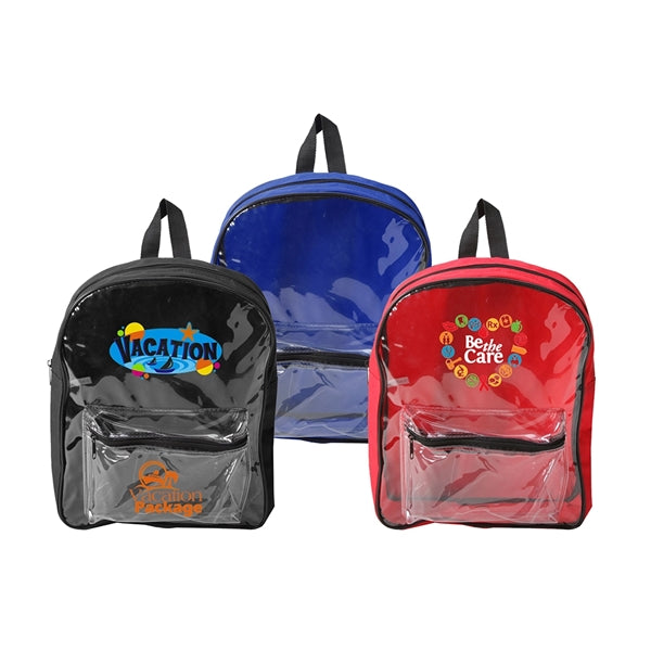 Clear Front PVC Backpack