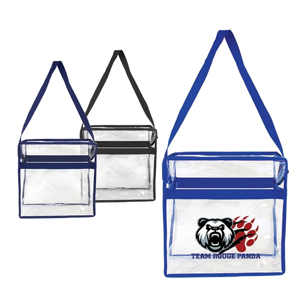 Clear Crossbody Stadium Messenger Tote