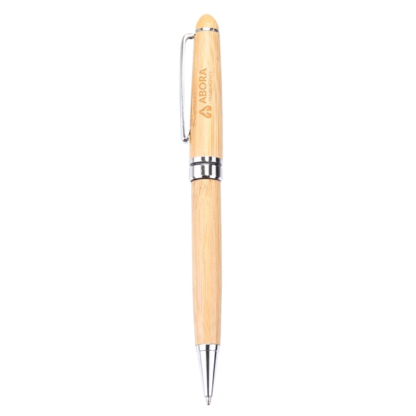 Silver Solstia - Bamboo Twist Ballpoint Pen
