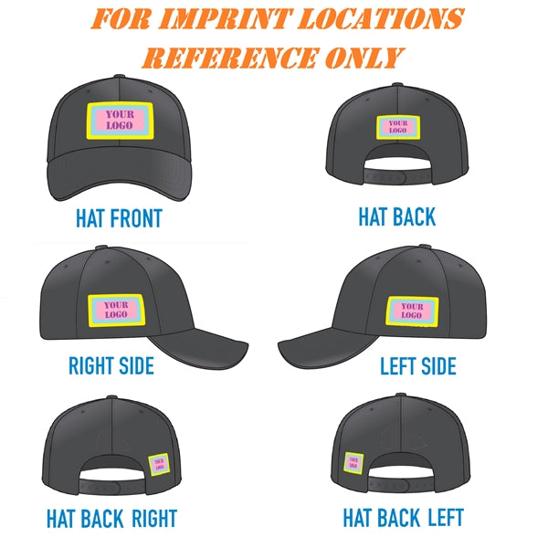 Quick Dry Polyester Structured 6 Panel Cap w/ Plastic Buckle