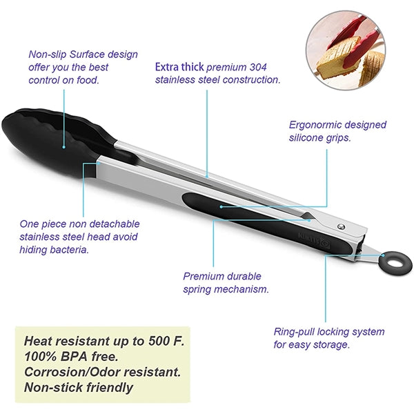 Stainless Steel Kitchen Tongs