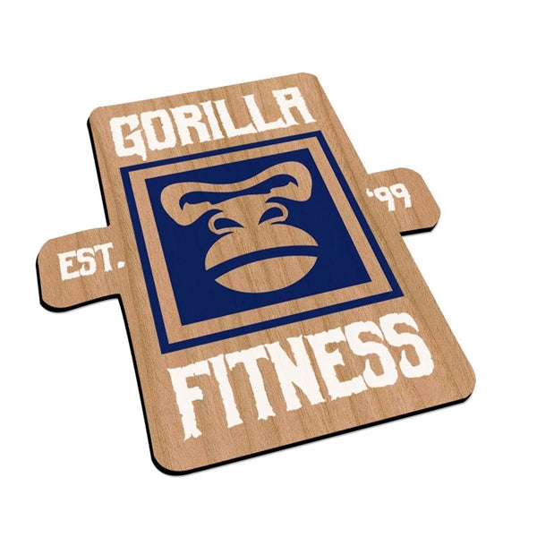 Laser Etched Maple Flexible Wood Magnets