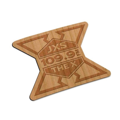 Laser Etched Maple Flexible Wood Magnets