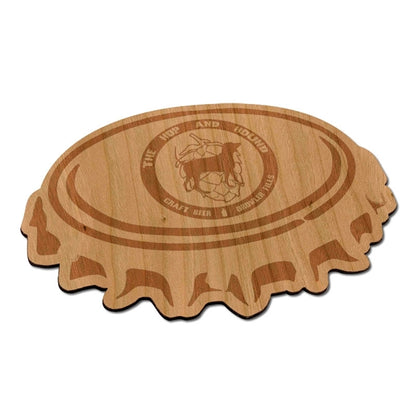 Laser Etched Maple Flexible Wood Magnets