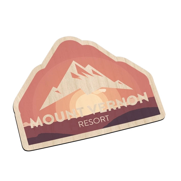 Laser Etched Maple Flexible Wood Magnets