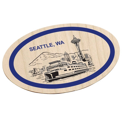 Laser Etched Cherry Wood Stickers