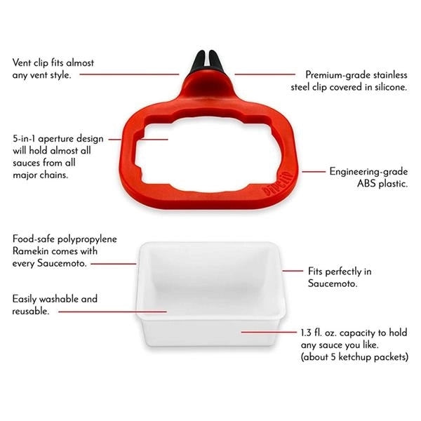 Car Vent Sauce Dipping Clip