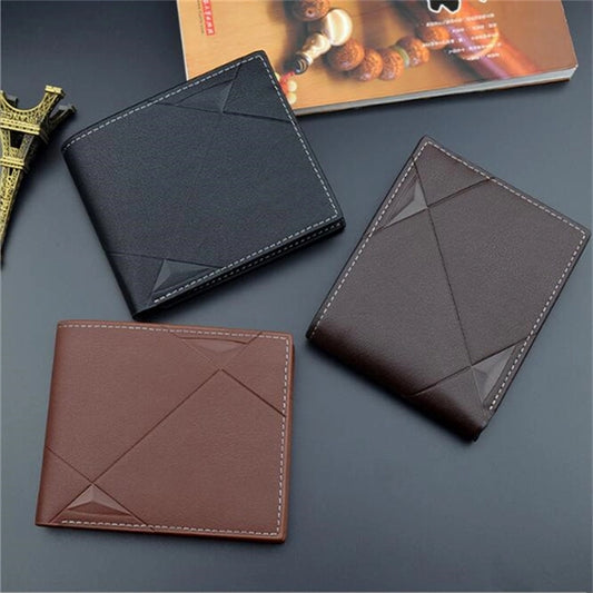 Men's Short Multi-Card Slots Fashion Casual Tri-fold Wallet