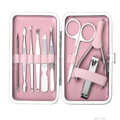 9 Piece Set of Nail Clippers and Manicure Tools  Custom LOGO